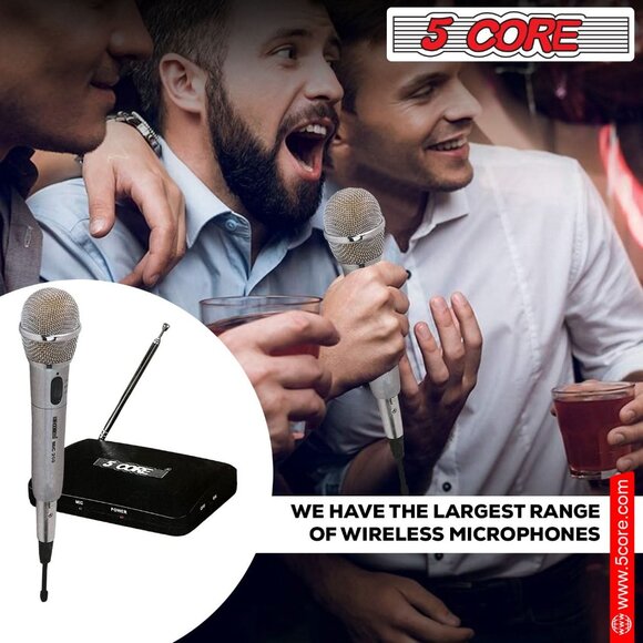 5Core Wireless Microphone Dual Function Wireless - Wired Microphone Inalambrico - Picture 8 of 10